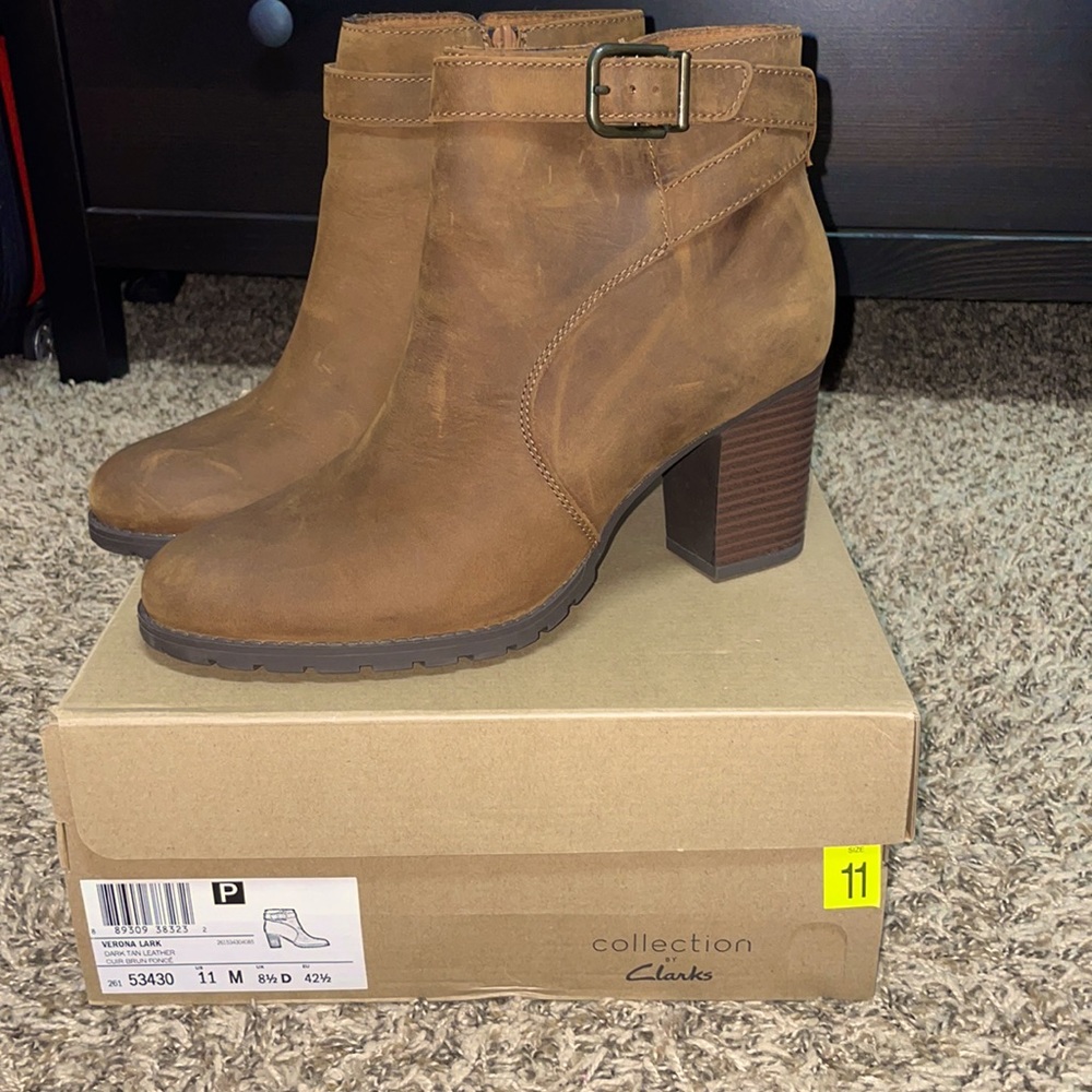Clark's Verona Lark Leather Boots